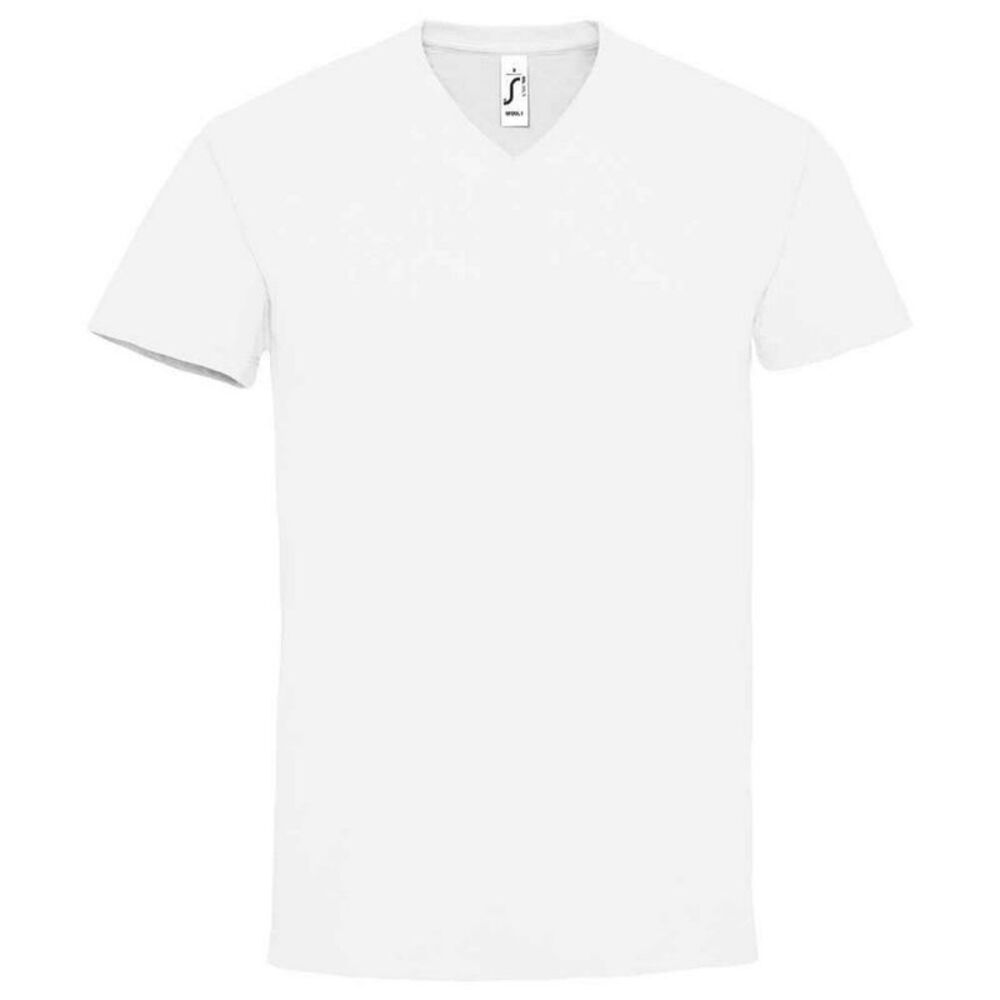 SOLS Mens Imperial V Neck / White